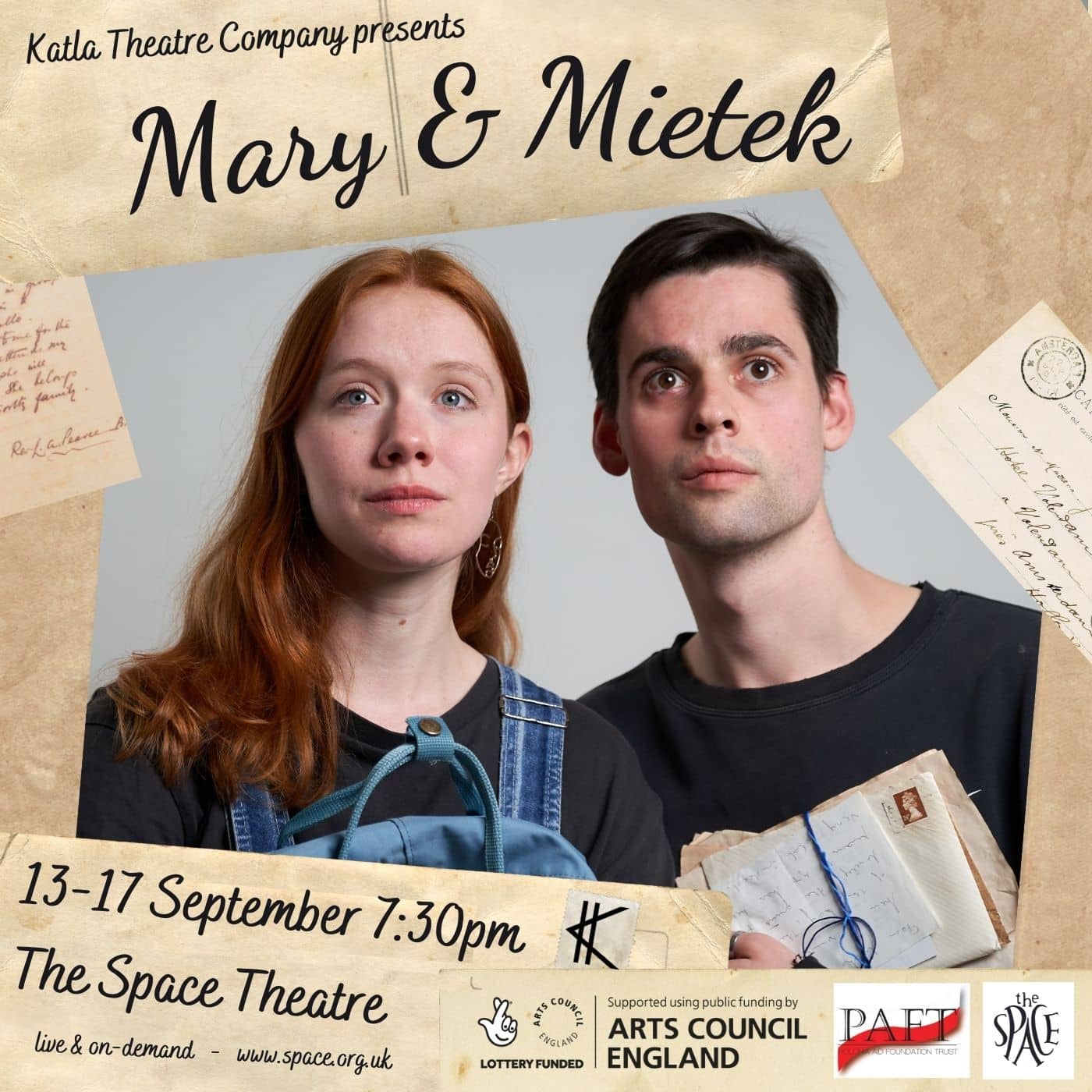 MaryandMietekPosterSquareVersion Forestillingsplakat