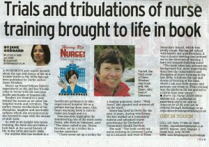 Hurry up Nurse featured in Derby Telegraph