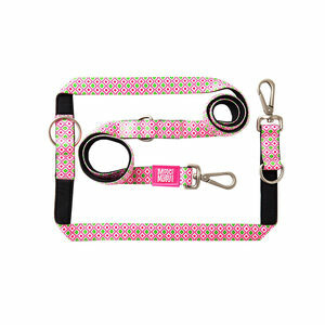 Max & Molly Multi-Function Hondenriem - Retro Pink - XS
