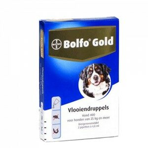 Bolfo Gold Hond 400 - 2 Pipetten