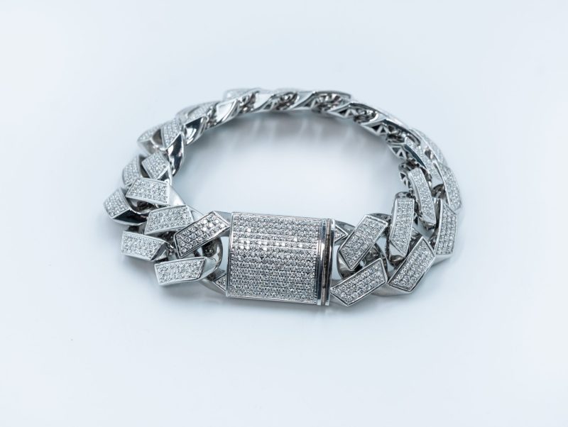 IcedCuban Bracelet - Silver Cuban Link - Image 3