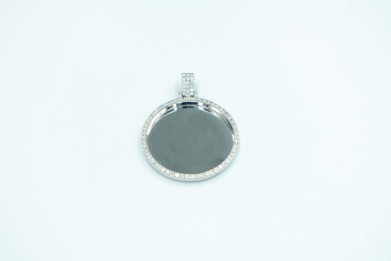 Mirror Round Medallion Pendant