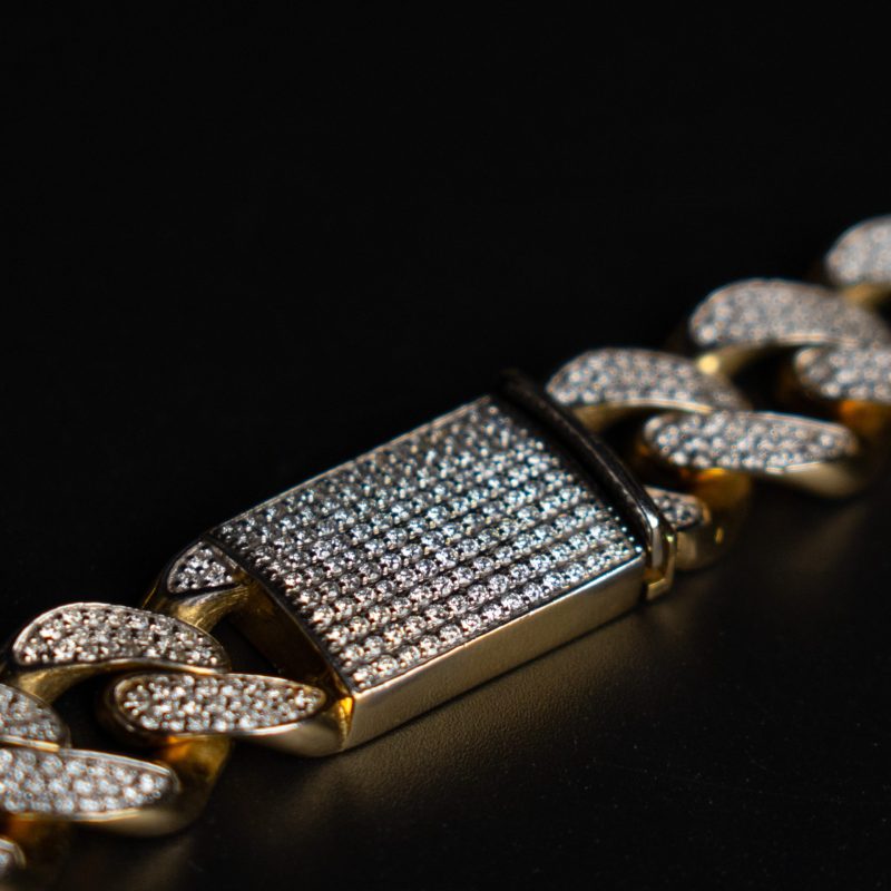 Bust Down Cuban Link Chain - Diamond Gold Chain