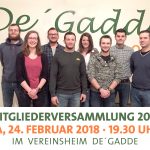 Jahreshauptversammlung 2018