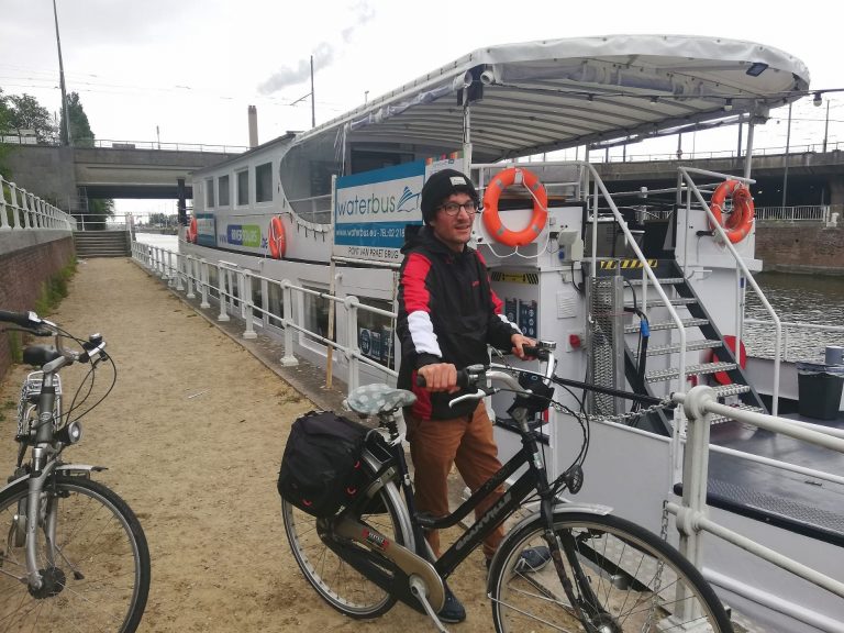 Met de waterbus in Brussel naar het 3 fonteinenpark in Vilvoorde