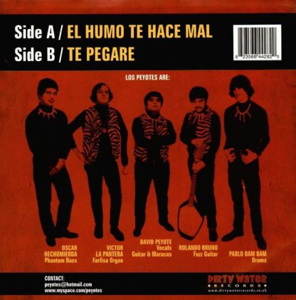 LOS PEYOTES - El Humo Te Hace Mal 7" back