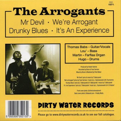 THE ARROGANTS: Mr Devil 7" back