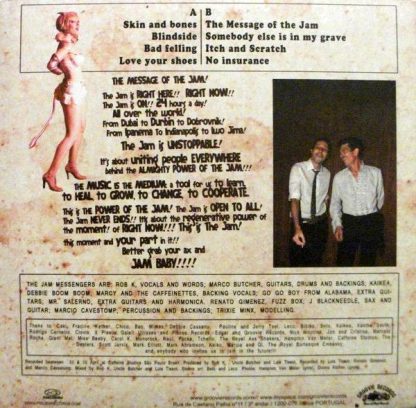 ROB K & UNCLE BUTCHER The Jam Messengers 10-inch back cover.