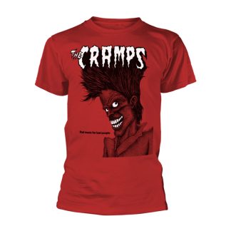 THE CRAMPS Bad Music For Bad People T-Shirt Red