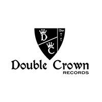 Double Crown Records logo in black and white.