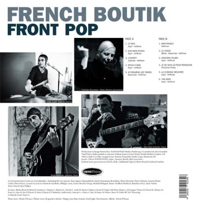 FRENCH BOUTIK: Front Pop LP back cover