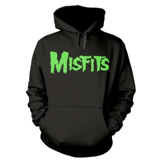 MISFITS, THE: Glow Jurek Skull Hooded Sweatshirt Black