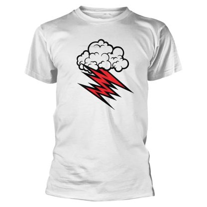 HELLACOPTERS Grace Cloud design in a white t-shirt