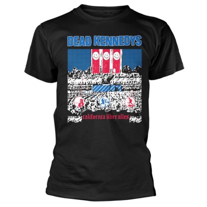 DEAD KENNEDYS California Uber Alles design in a black t-shirt