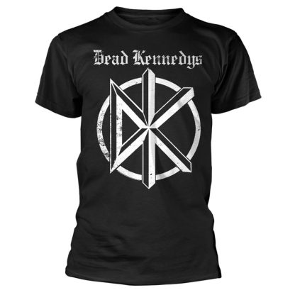 DEAD KENNEDYS Logo design in a black t-shirt