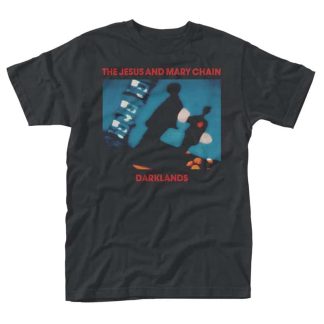 THE JESUS AND MARY CHAIN Darklands design in a black t-shirt