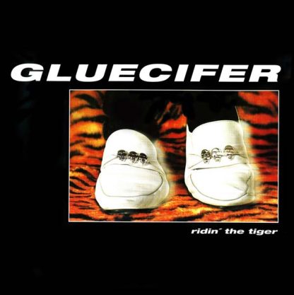 GLUECIFER Ridin' The Tiger album in LP format on orange vinyl.