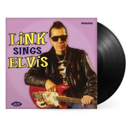 LINK WRAY Link Sings Elvis album in 10-inch format on black vinyl.