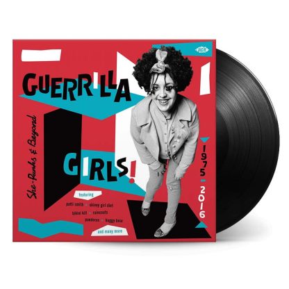 Various artists GUERRILLA GIRLS! She-Punks & Beyond 1975-2016 album in a double LP format on black vinyl.