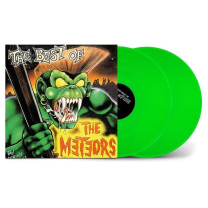 THE METEORS The Best Of Meteors album in a double LP format on bright green vinyl.