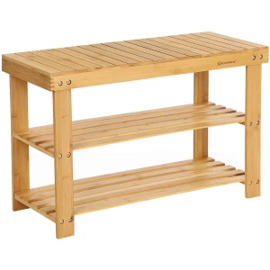 Bambupenkki 2 hyllyllä 70 x 28 x 45 cm