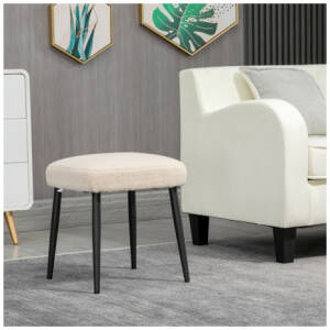 Istuinrahi Teddy fleece, beige 42 x 42 x 47 cm