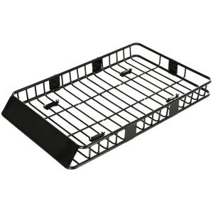 Kattokori autolle säädettävä pituus universaali kattoteline metalli musta 162 x 99 x 16 cm