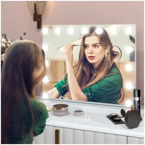 Hollywood-meikkipeili 15 LED-valolla 58 x 48 cm Vitram