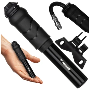 Käsipumppu polkupyörälle ja sähköskootterille – kompakti, alumiinia, 7 bar + runkokiinnike