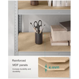 Säilytyshylly kellariin – 120 x 60 x 200 cm, kantavuus 875 kg, hopea