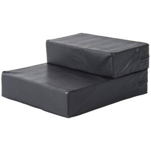 Lemmikkiportaat 2 Askelta Taitettava Musta 45 x 39 x 20 cm