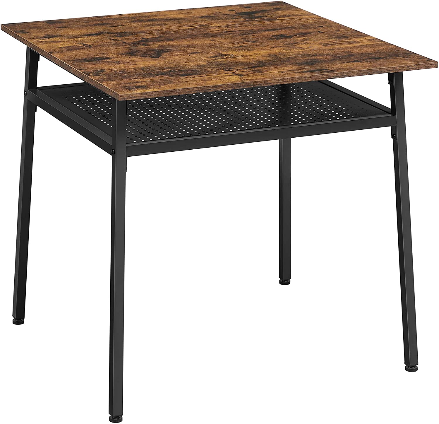 Eettafel voor 2 personen 80 x 80 x 78 cm vierkant Industriële stijl /  werktafel / Bureau - Dealproffsen.nl