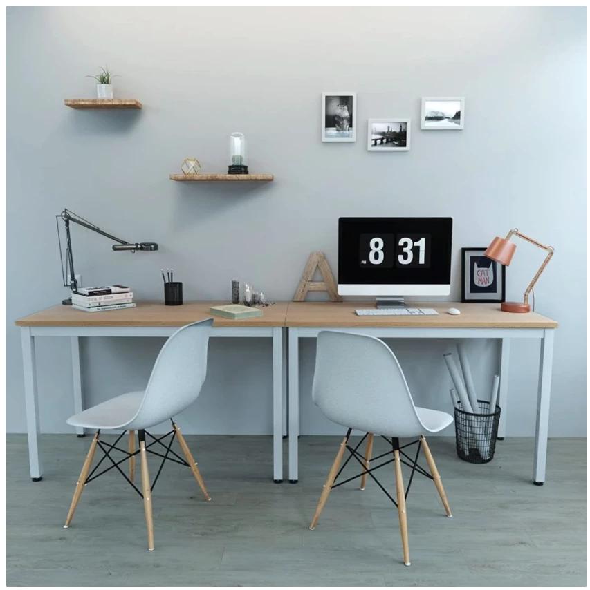 Moderne skrivebord i rene linjer 120x60x76 cm - Dealproffsen.no