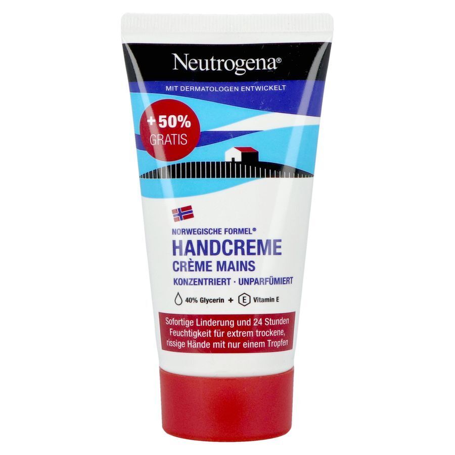 Neutrogena Handcrème Noorse Formule Zonder Parfum 50ml + 25ml Gratis