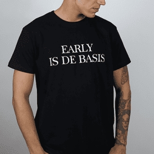 Decade Tshirt Black Early Hardcore- zwart