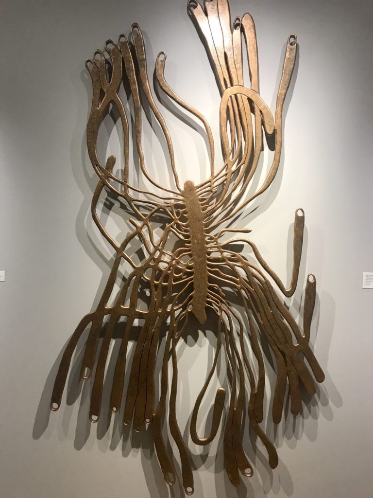 Jim Frazer. The sculptural iteration of “Glyph 35” shows the distinctive gallery structure of the bark beetle.