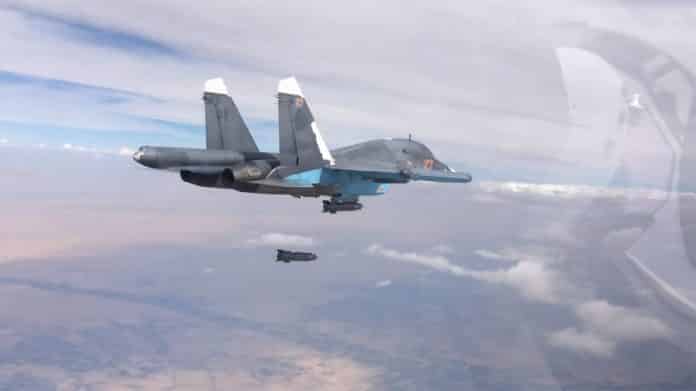 Russian Air Force hits militant target in Syria