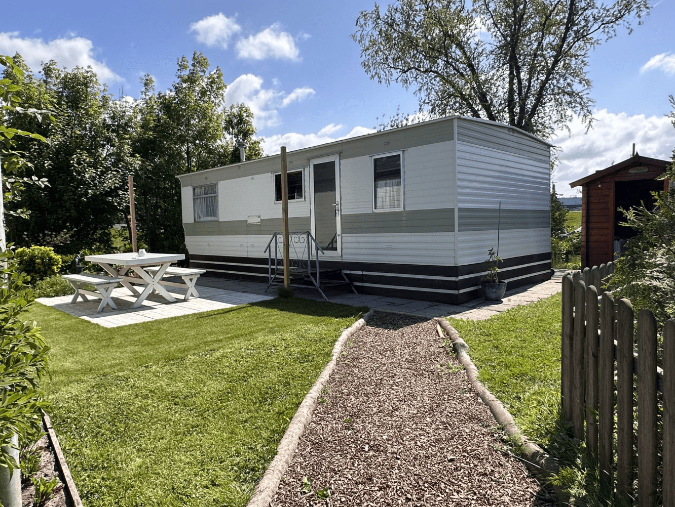 Retro caravan
