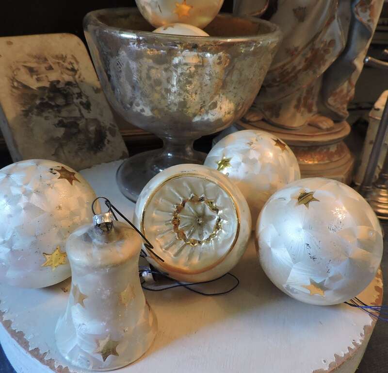 Kerstset jaren '60 (kunststof)