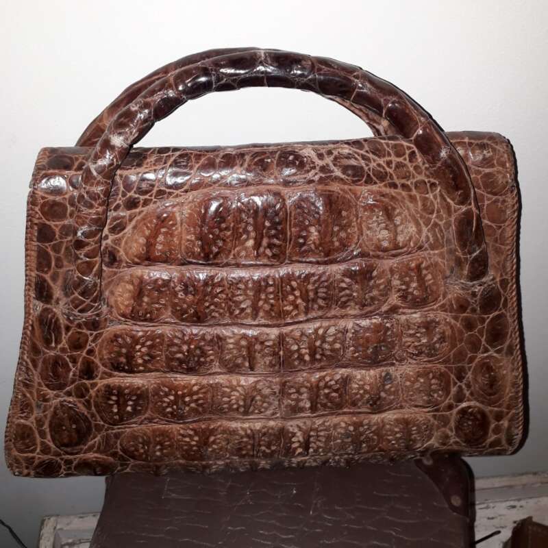 Handtas krokodillenleer