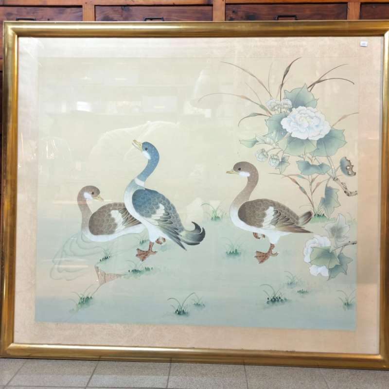 Vintage Aziatisch schilderij
