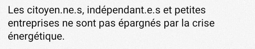 Quand tu pratiques le point médian mais que t'as la flemme. (issu d'un post Facebook de Gilles Vanden Burre)