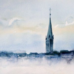 Bruxelles dans la brume