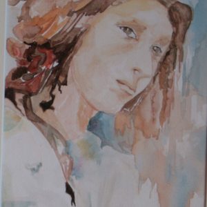 Peinture portrait femme