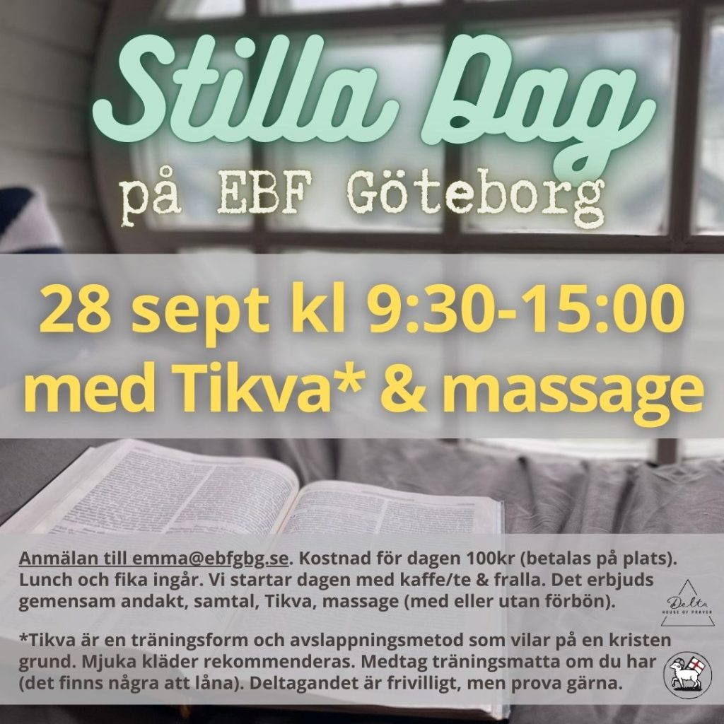 Stilla dag 28 september kl 9:30-15:00