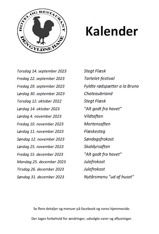 Kalender 2023