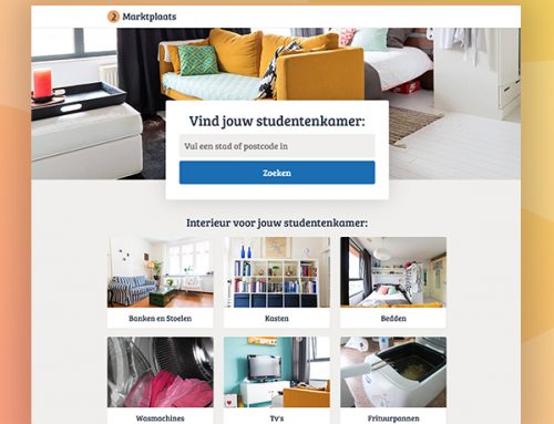 Marktplaats Op Eigen Benen Landing page