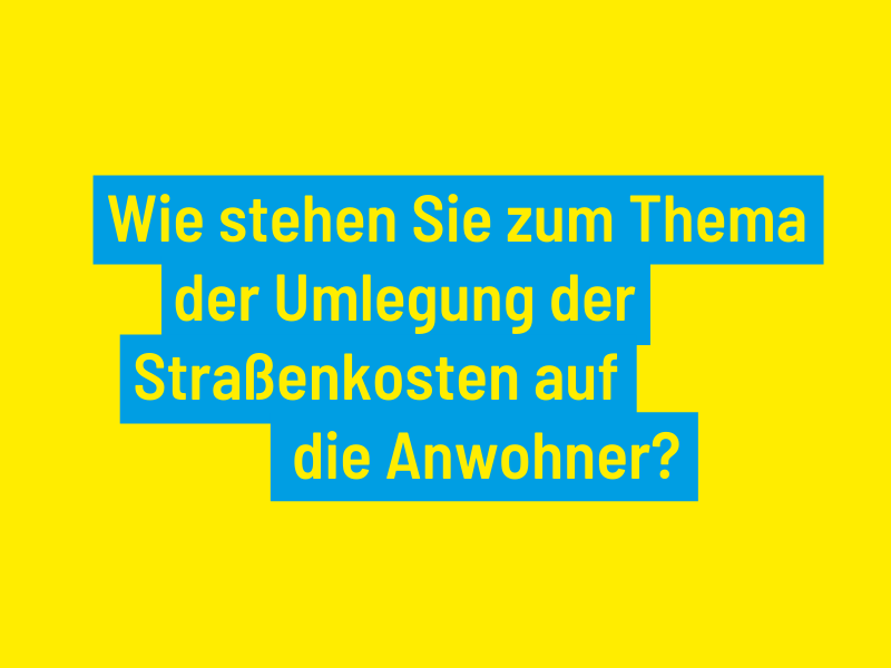 Frage zur Strassenumlage