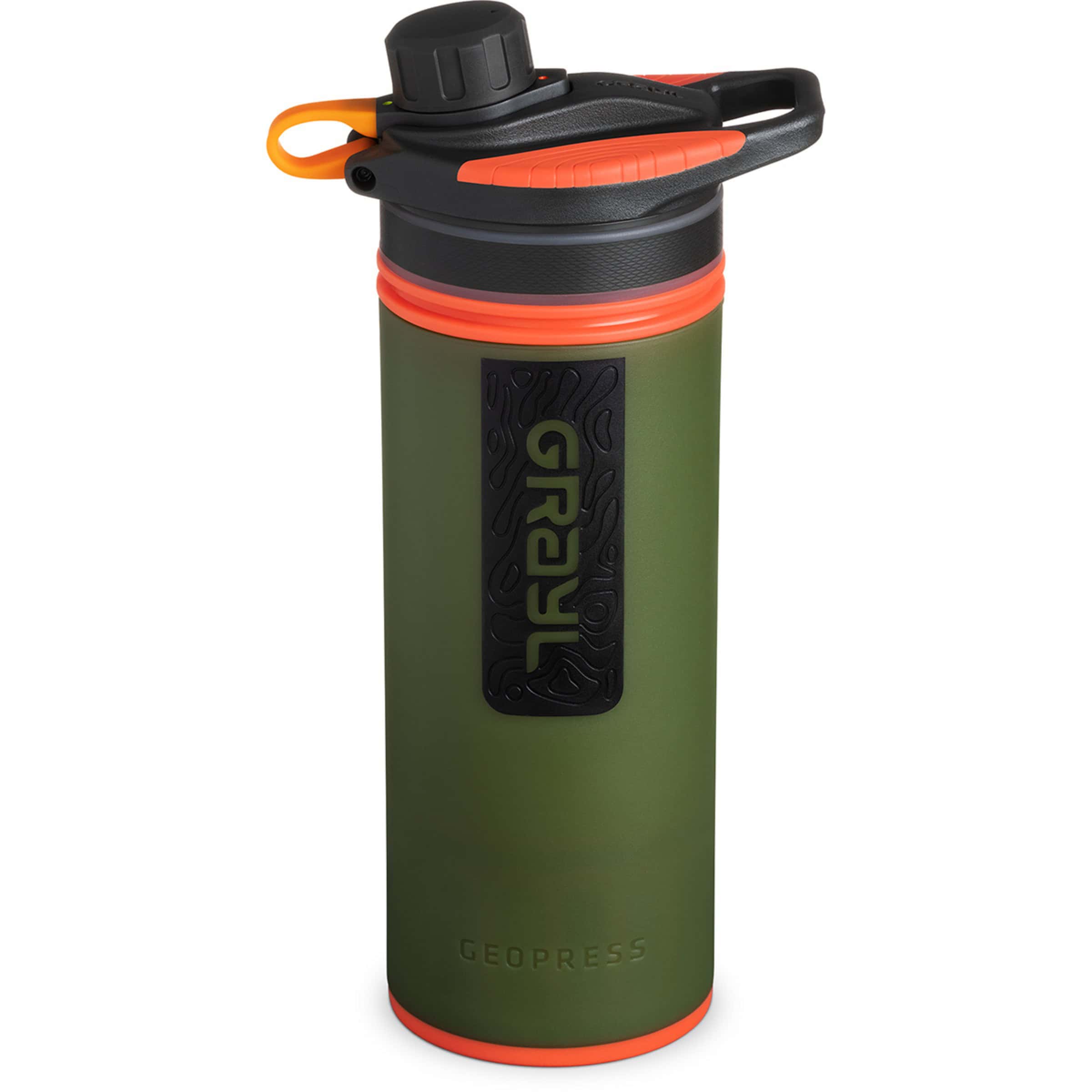 Grayl GeoPress 710ml waterfilter fles in Oasis Green — draagbare waterfilter voor onderweg