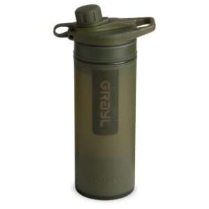 Grayl GeoPress 710ml waterfilter fles in Olive Drab — met extra reservefilter